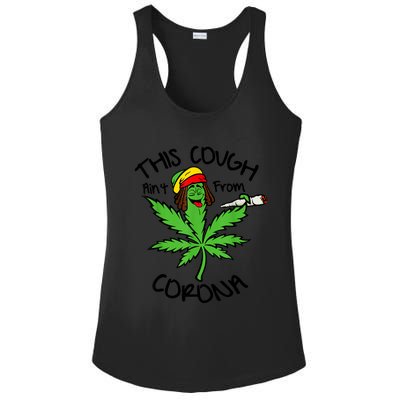 This Cough Ain't From Corona Weed Joke Cannabis 420 Stoner Ladies PosiCharge Competitor Racerback Tank