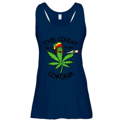 This Cough Ain't From Corona Weed Joke Cannabis 420 Stoner Ladies Essential Flowy Tank