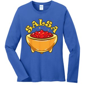 Tortilla Chips And Salsa Funny Matching Halloween Costumes Ladies Long Sleeve Shirt