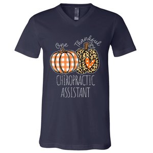 Thankful Chiropractic Assistant Cute Thanksgiving V-Neck T-Shirt