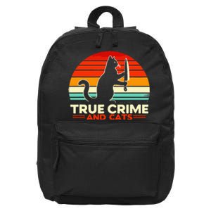 True Crime And Cats 16 in Basic Backpack