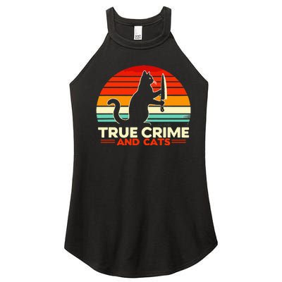 True Crime And Cats Women’s Perfect Tri Rocker Tank