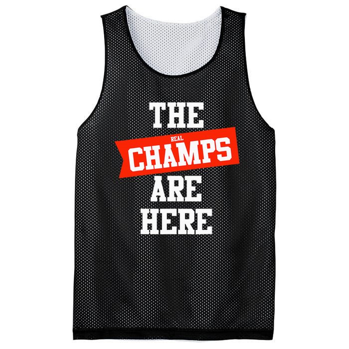 The Champs Are Here Fantasy Winner Mesh Reversible Basketball Jersey Tank