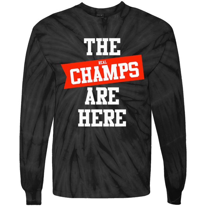 The Champs Are Here Fantasy Winner Tie-Dye Long Sleeve Shirt