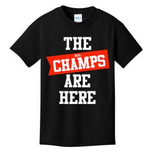 The Champs Are Here Fantasy Winner Kids T-Shirt