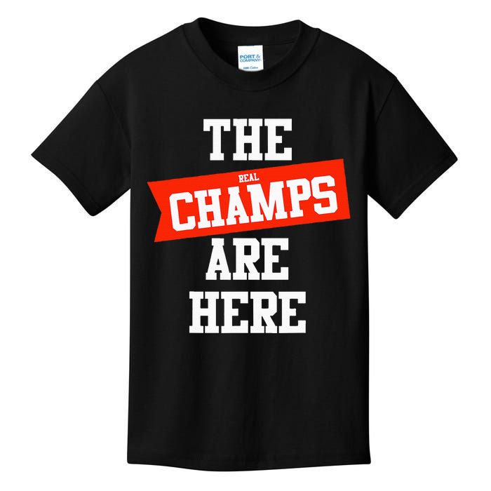 The Champs Are Here Fantasy Winner Kids T-Shirt