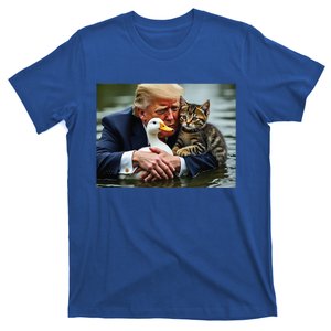 Trump Cat And Duck Memes Christmas Halloween Vote Sign T-Shirt