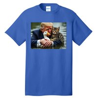 Trump Cat And Duck Memes Christmas Halloween Vote Sign Tall T-Shirt