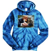 Trump Cat And Duck Memes Christmas Halloween Vote Sign Tie Dye Hoodie