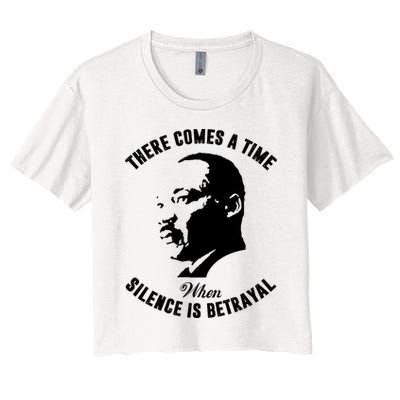 There Comes A Time When Silence Is Betrayal Crop Top