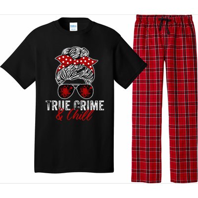 True Crime And Chill Funny Obsessed Murderino Pajama Set