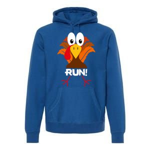 Turkey Costume Adult Running Face Turkey Trot Gift Premium Hoodie