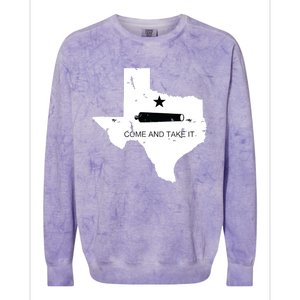 Texas Come And Take It Flag Canon 1836 State Colorblast Crewneck Sweatshirt