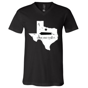 Texas Come And Take It Flag Canon 1836 State V-Neck T-Shirt