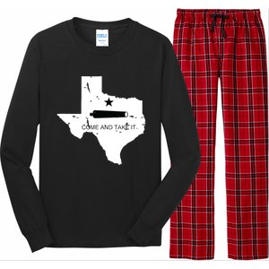 Texas Come And Take It Flag Canon 1836 State Long Sleeve Pajama Set