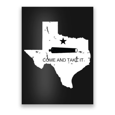 Texas Come And Take It Flag Canon 1836 State Poster