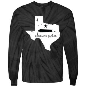 Texas Come And Take It Flag Canon 1836 State Tie-Dye Long Sleeve Shirt