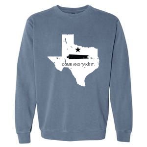 Texas Come And Take It Flag Canon 1836 State Garment-Dyed Sweatshirt