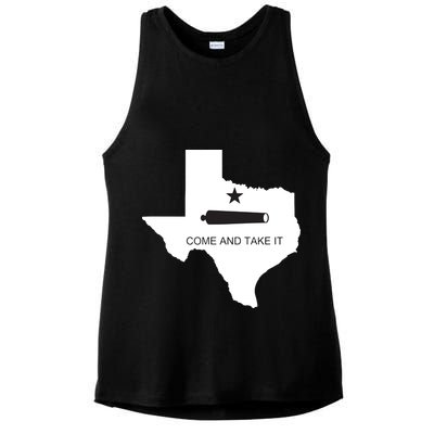 Texas Come And Take It Flag Canon 1836 State Ladies PosiCharge Tri-Blend Wicking Tank