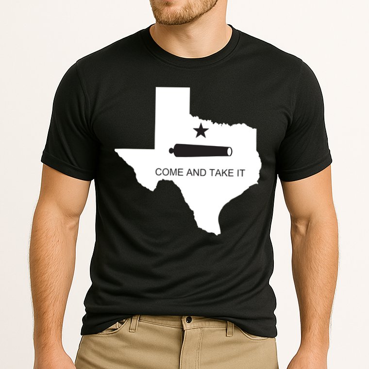 Texas Come And Take It Flag Canon 1836 State Performance Shirt