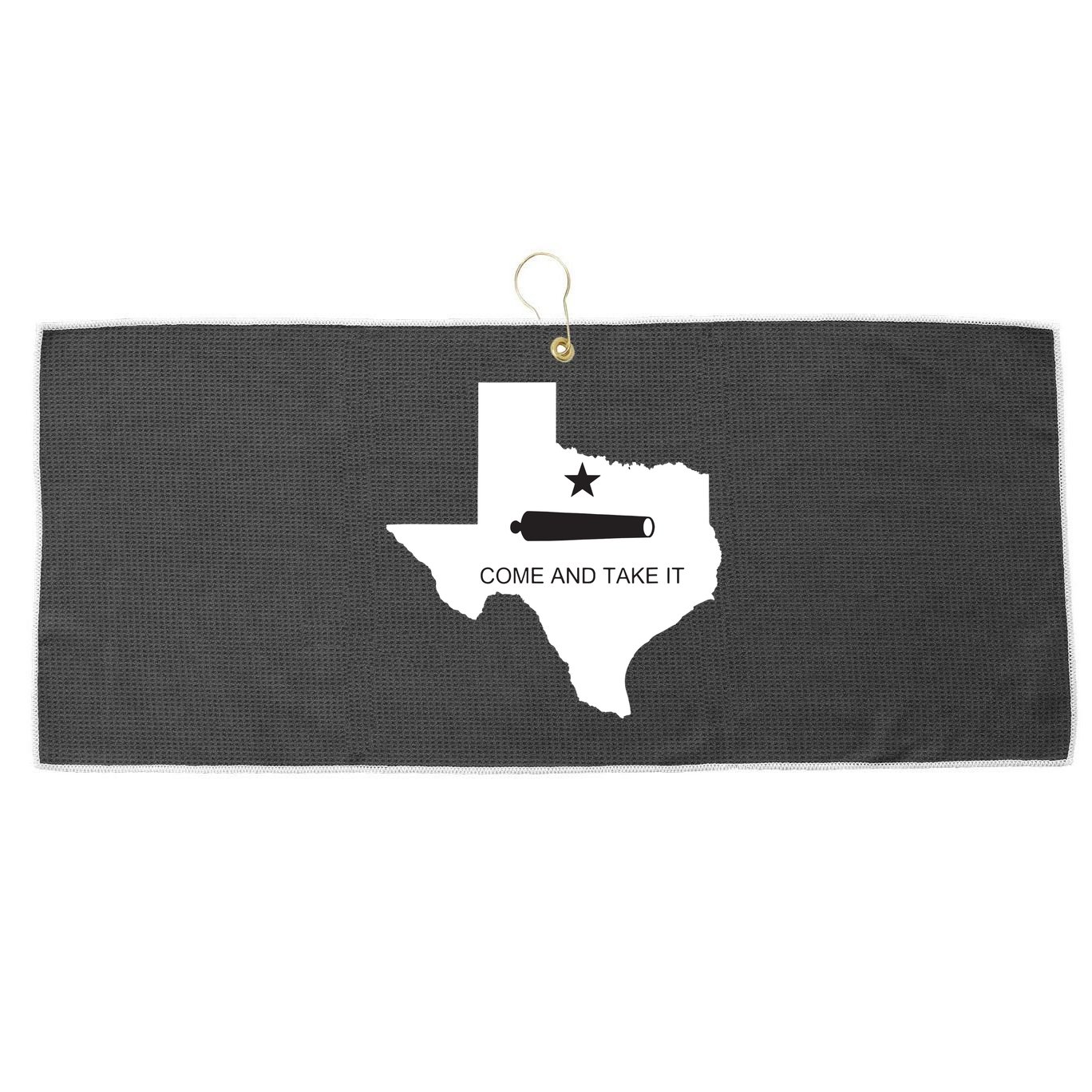 Texas Come And Take It Flag Canon 1836 State Large Microfiber Waffle Golf Towel