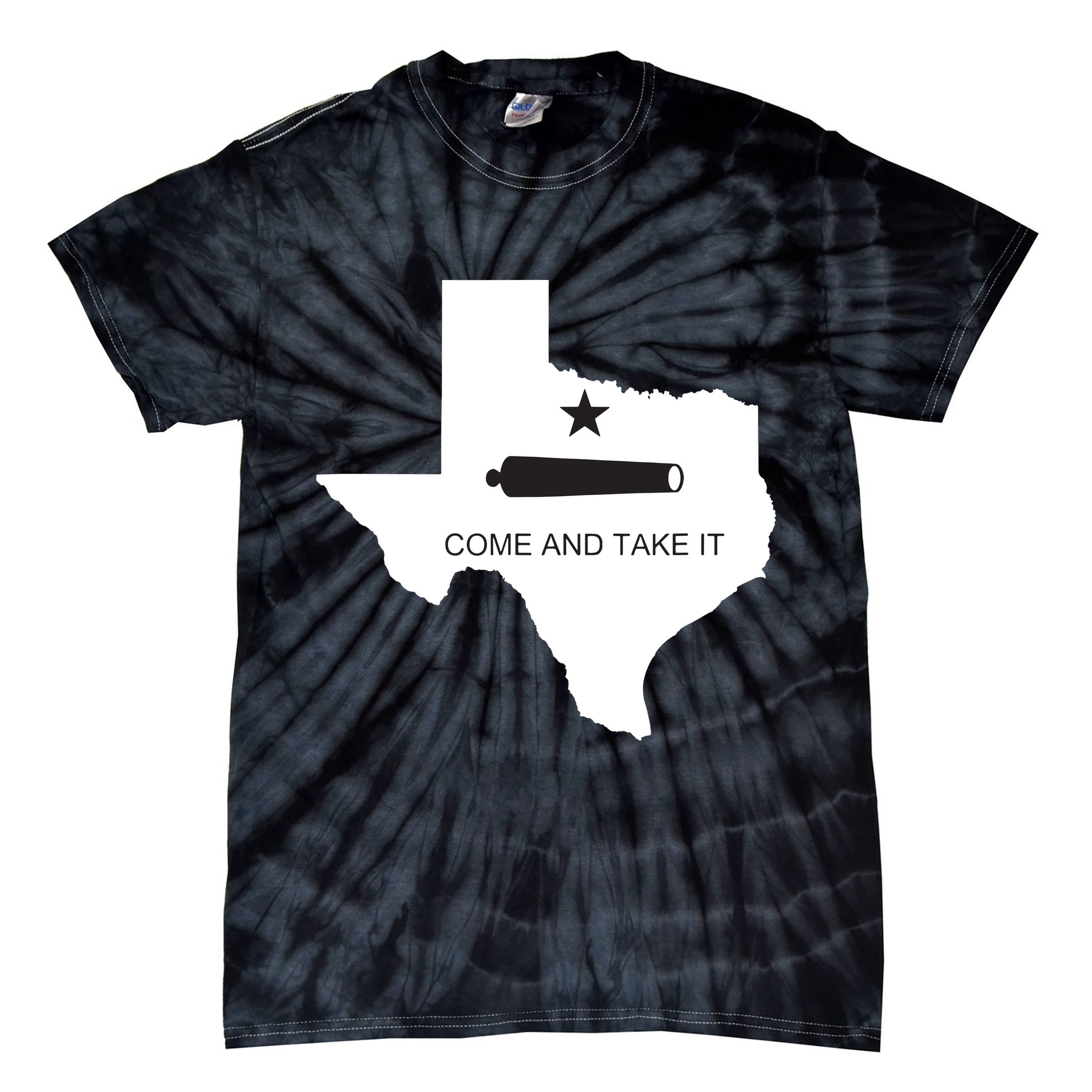 Texas Come And Take It Flag Canon 1836 State Tie-Dye T-Shirt