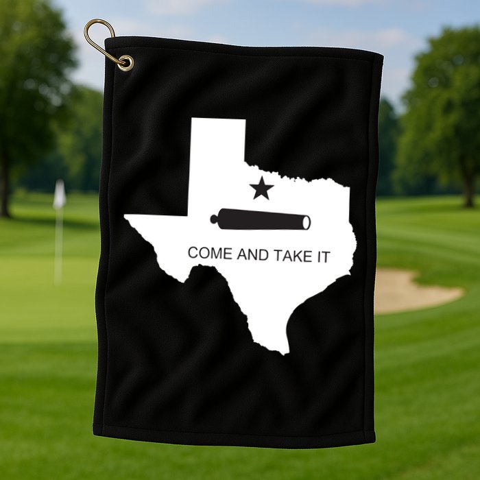 Texas Come And Take It Flag Canon 1836 State Golf Towel