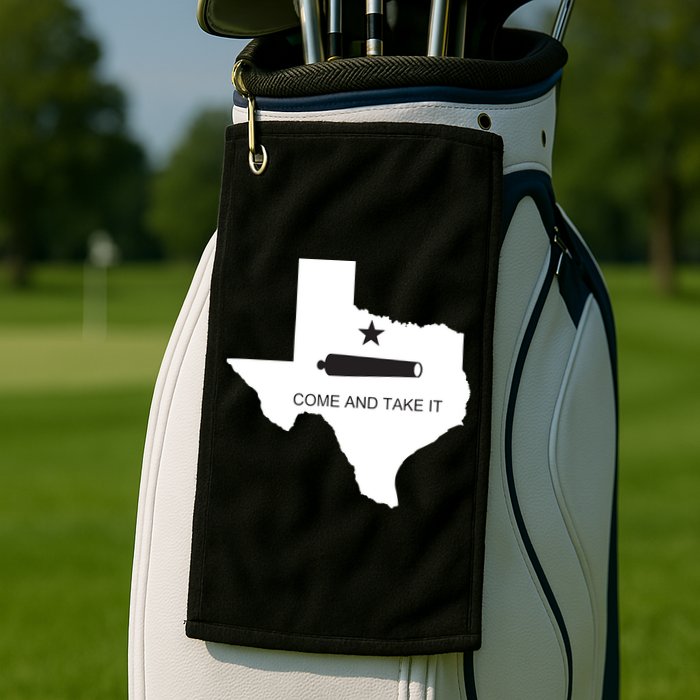 Texas Come And Take It Flag Canon 1836 State Golf Towel