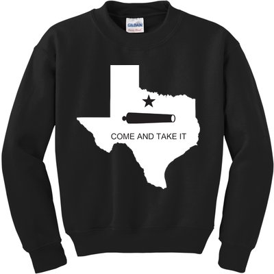Texas Come And Take It Flag Canon 1836 State Kids Sweatshirt