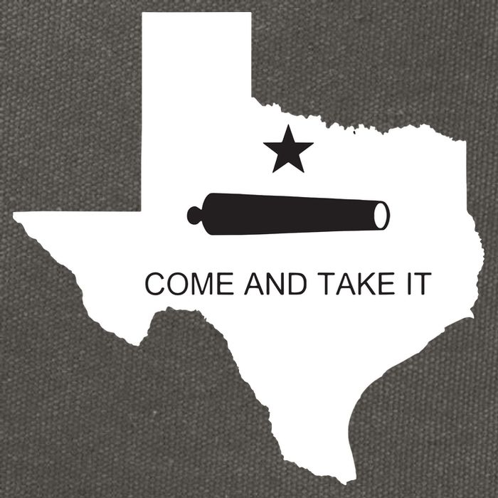Texas Come And Take It Flag Canon 1836 State Cotton Canvas Backpack