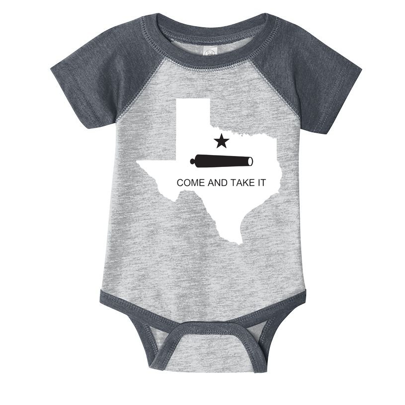 Texas Come And Take It Flag Canon 1836 State Infant Baby Jersey Bodysuit