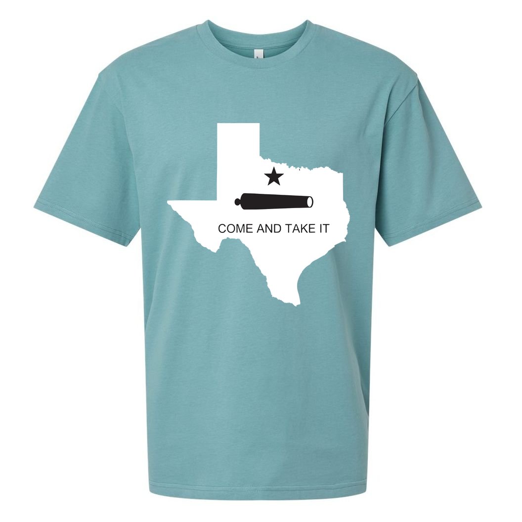 Texas Come And Take It Flag Canon 1836 State Sueded Cloud Jersey T-Shirt