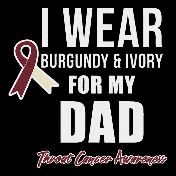 Throat Cancer Awareness Ribbon For My Dad Cooling Performance Crew T-Shirt