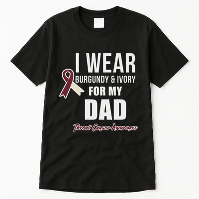 Throat Cancer Awareness Ribbon For My Dad Tall T-Shirt