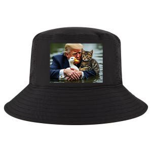 Trump Cat And Duck Memes Christmas Halloween Vote Sign Cool Comfort Performance Bucket Hat