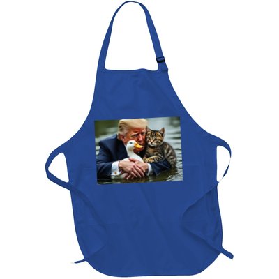 Trump Cat And Duck Memes Christmas Halloween Vote Sign Apron