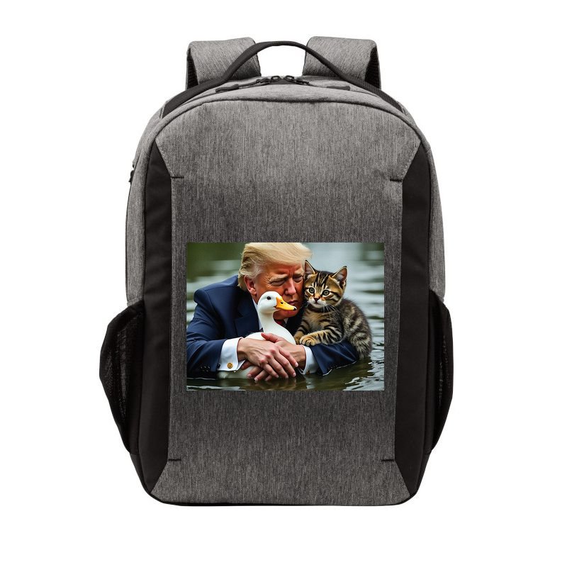 Trump Cat And Duck Memes Christmas Halloween Vote Sign Vector Backpack