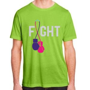 Thyroid Cancer Awareness Day Ribbon Month Survivor Fighter Gift Adult ChromaSoft Performance T-Shirt