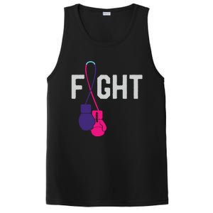 Thyroid Cancer Awareness Day Ribbon Month Survivor Fighter Gift PosiCharge Competitor Tank