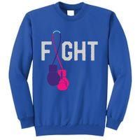 Thyroid Cancer Awareness Day Ribbon Month Survivor Fighter Gift Tall Sweatshirt