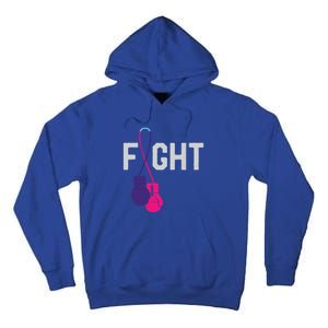 Thyroid Cancer Awareness Day Ribbon Month Survivor Fighter Gift Tall Hoodie