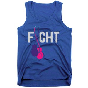 Thyroid Cancer Awareness Day Ribbon Month Survivor Fighter Gift Tank Top