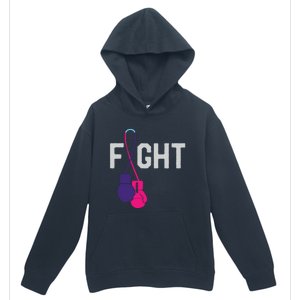 Thyroid Cancer Awareness Day Ribbon Month Survivor Fighter Gift Urban Pullover Hoodie