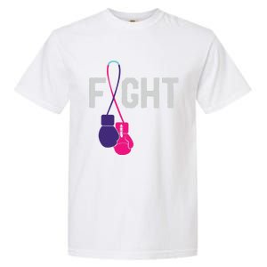 Thyroid Cancer Awareness Day Ribbon Month Survivor Fighter Gift Garment-Dyed Heavyweight T-Shirt