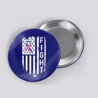 Thyroid Cancer American Flag Awareness Gift Button