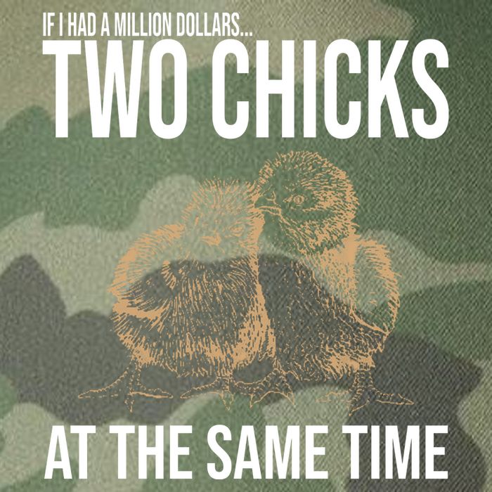 Two Chicks At The Same Time Funny Legacy Tie Dye Trucker Hat
