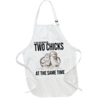 Two Chicks At The Same Time Funny Apron