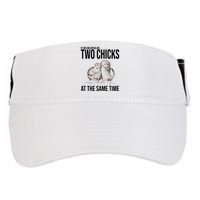 Two Chicks At The Same Time Funny Adult Drive Performance Visor