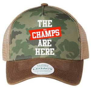 The Champs Are Here Fantasy Winner Legacy Tie Dye Trucker Hat