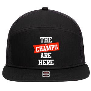 The Champs Are Here Fantasy Winner 7 Panel Mesh Trucker Snapback Hat